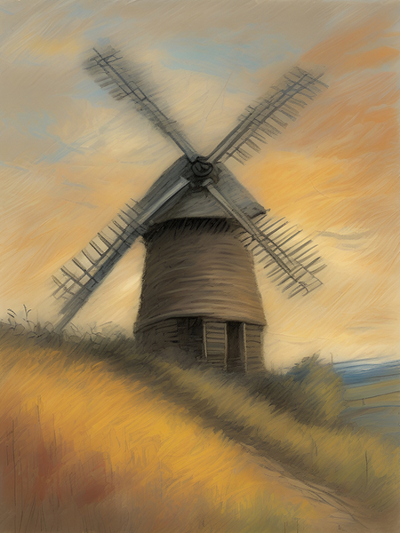 Rustic Mill 4 Print
