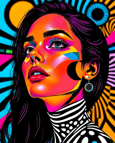 Bold and Colorful 40 Print