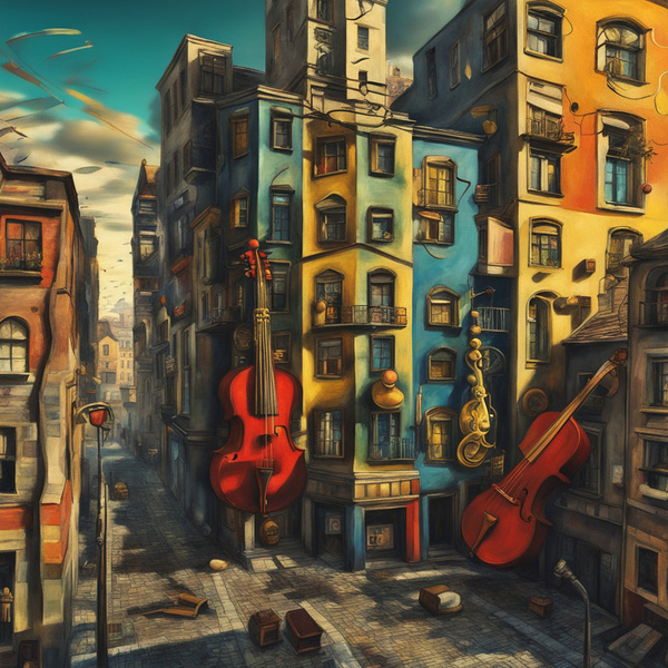 A Musical Cityscape 16 Print
