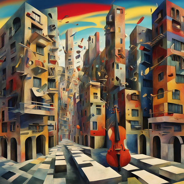 A Musical Cityscape 31 Print