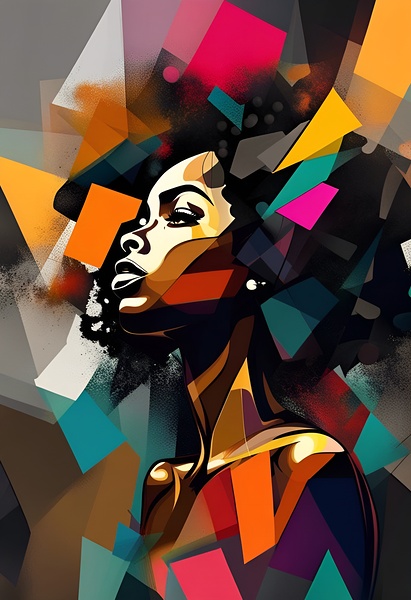 African Lady 21 Print