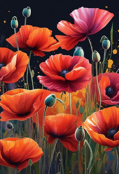 Floral Spectrum 12 Print