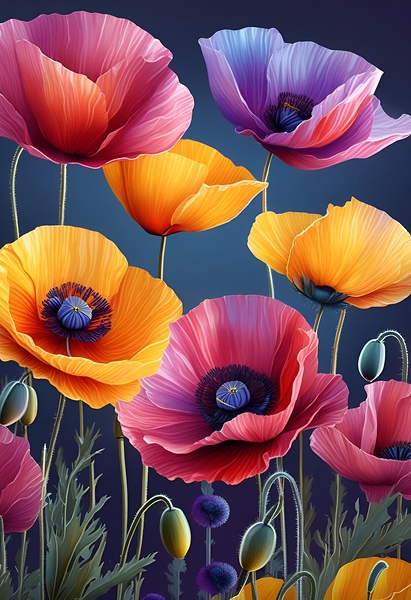 Floral Spectrum 5 Print