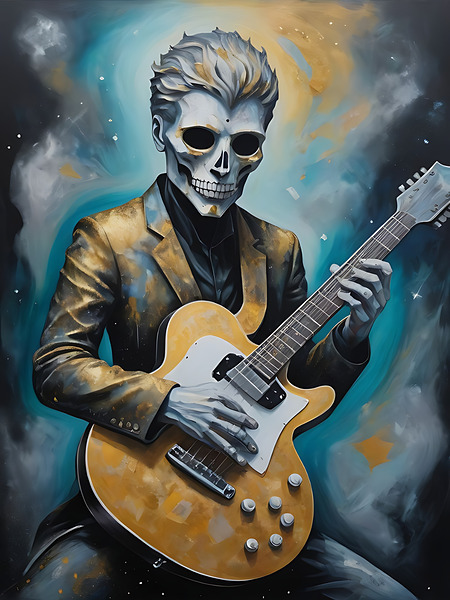 Guitar Ghost Print