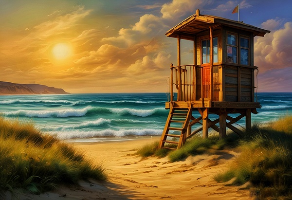 Ocean View Oasis Print