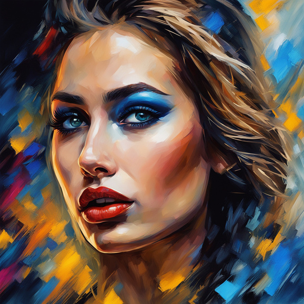 Painted Portrait 10 Print