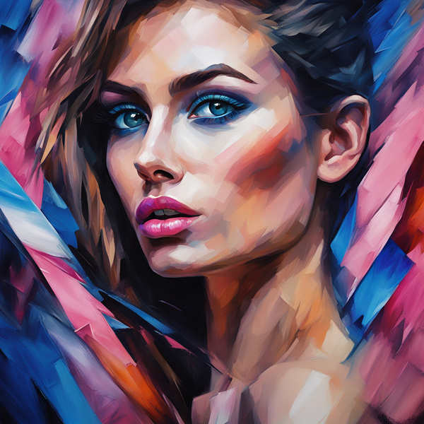 Painted Portrait 32 Print