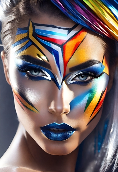 The World of Face Art 57 Print