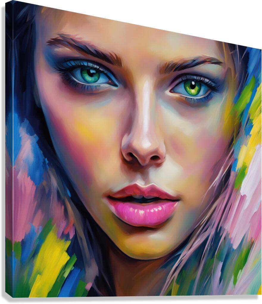 Painted Portrait 37 Canvas Print