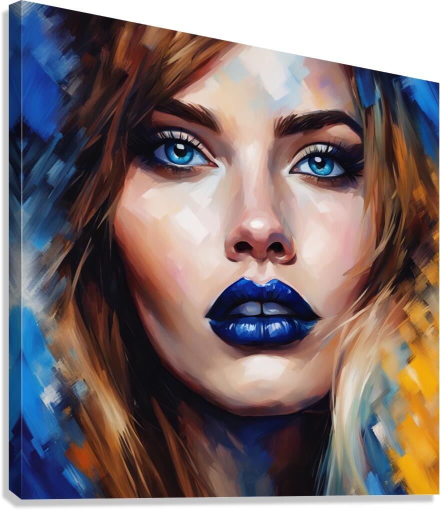 Painted Portrait 13 Canvas Print