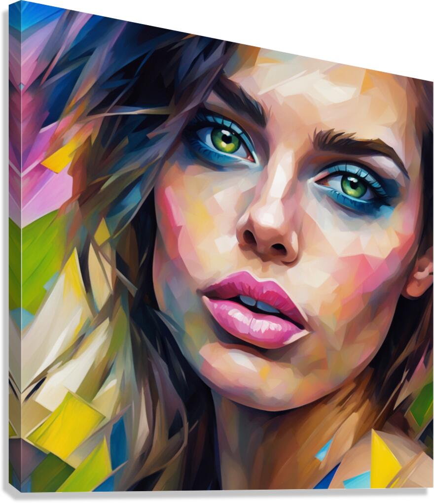 Painted Portrait 38 Canvas Print
