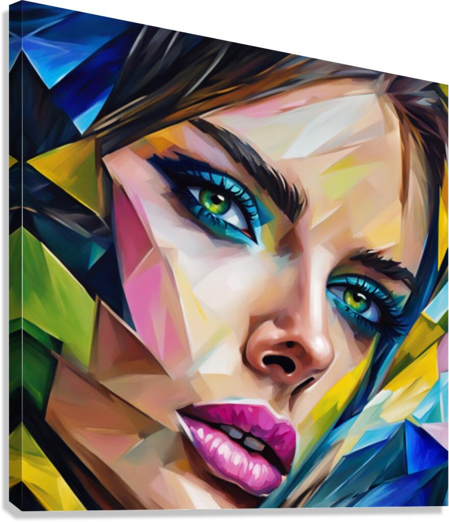 Painted Portrait 39 Canvas Print