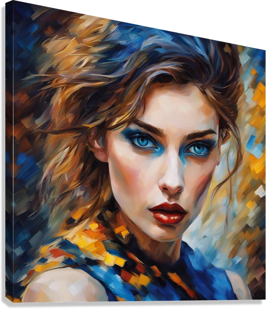 Painted Portrait 4 Canvas Print