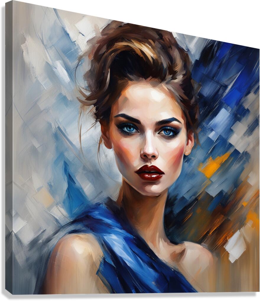Painted Portrait 21 Canvas Print