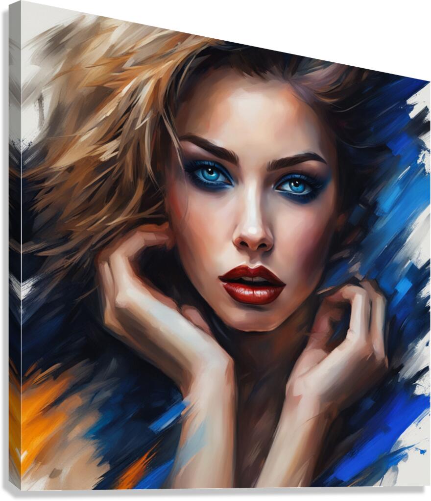 Painted Portrait 22 Canvas Print