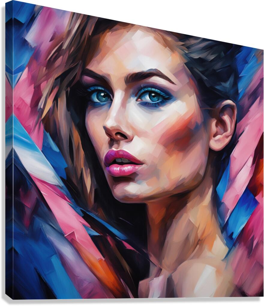 Painted Portrait 32 Canvas Print