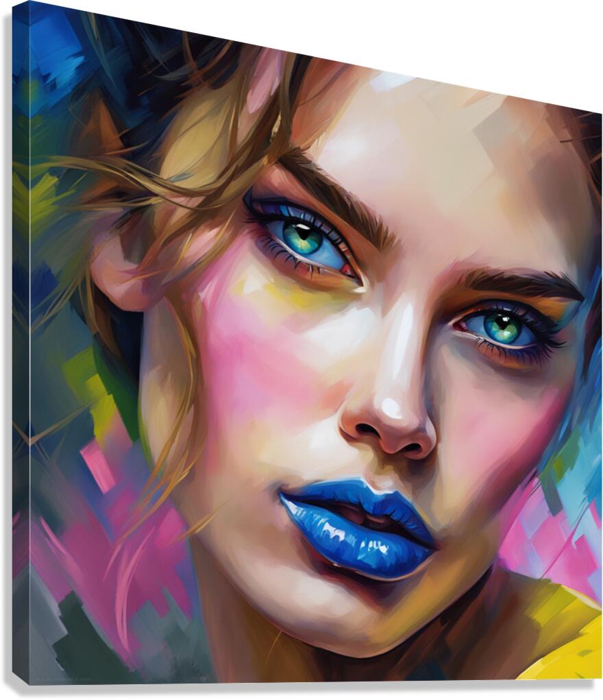 Painted Portrait 34 Canvas Print