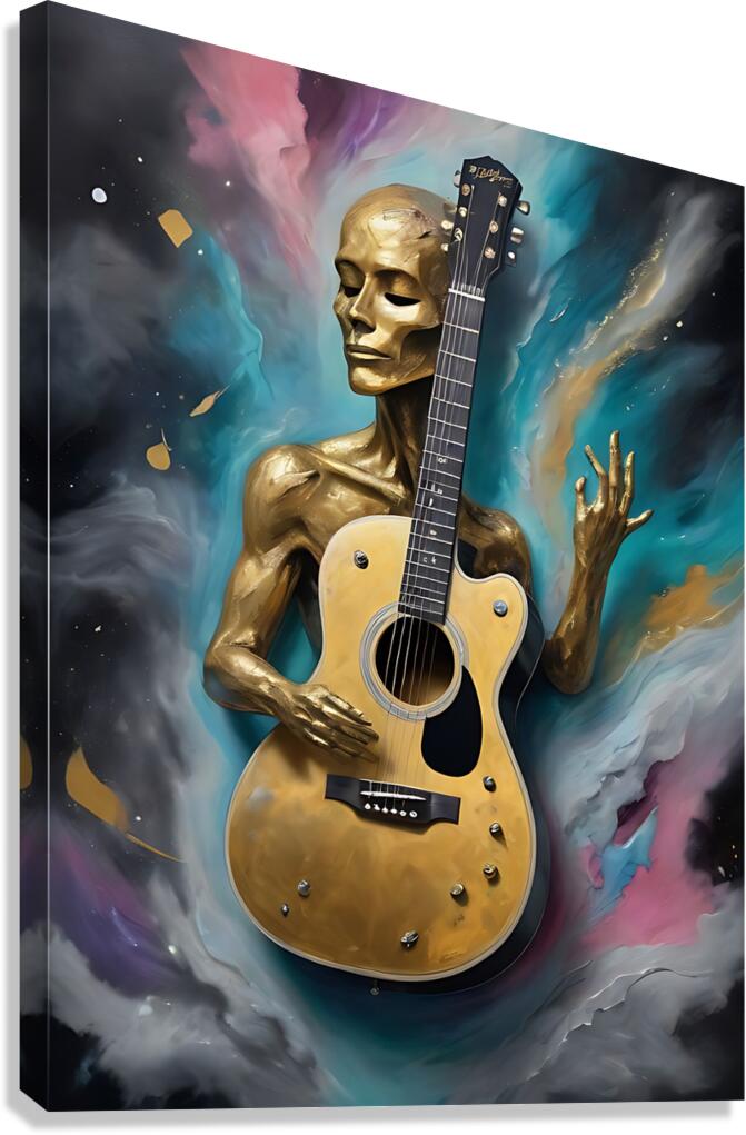 Guitar Ghost 8 Canvas Print