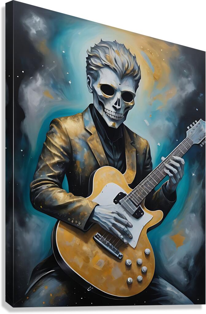 Guitar Ghost Canvas Print