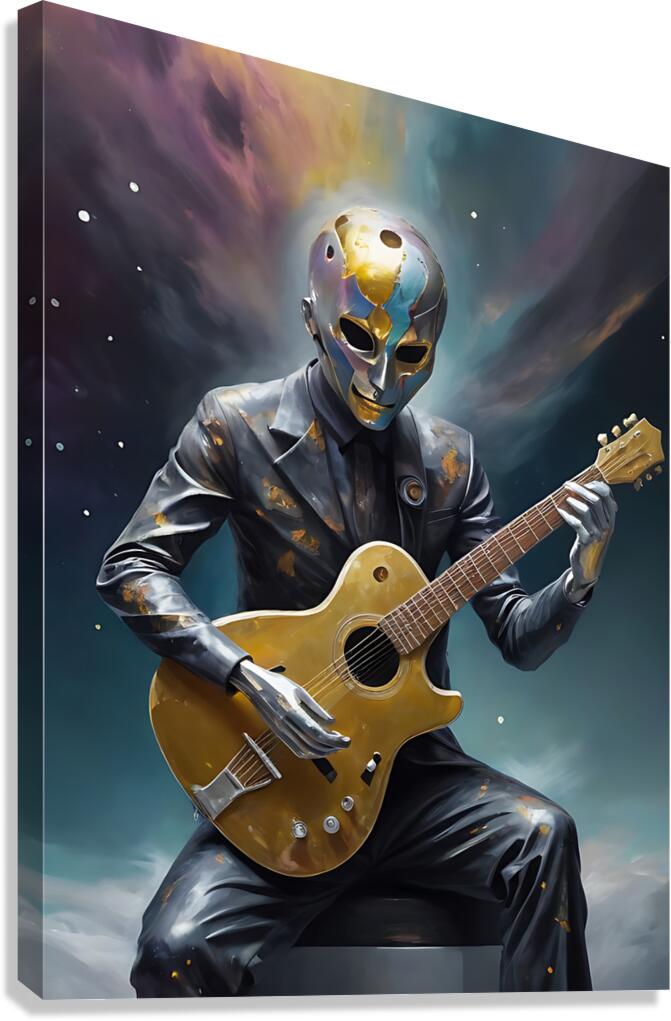 Guitar Ghost 5 Canvas Print
