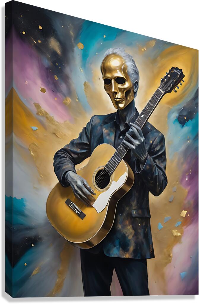 Guitar Ghost 9 Canvas Print