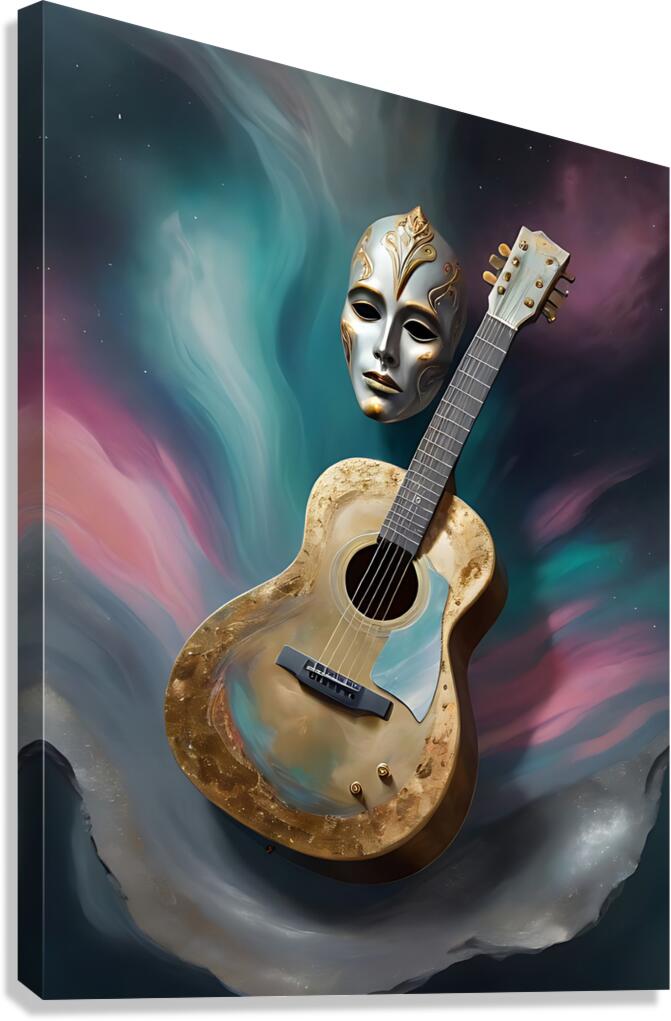 Guitar Ghost 3 Canvas Print