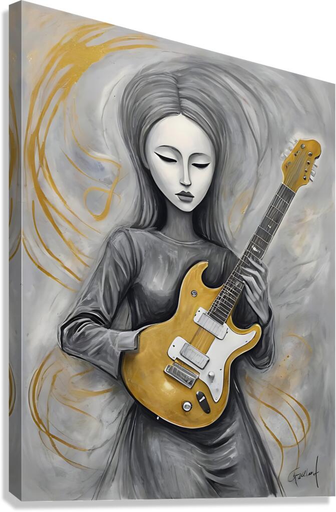 Guitar Ghost 18 Canvas Print