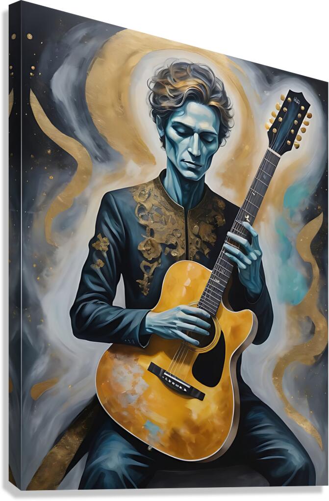 Guitar Ghost 19 Canvas Print