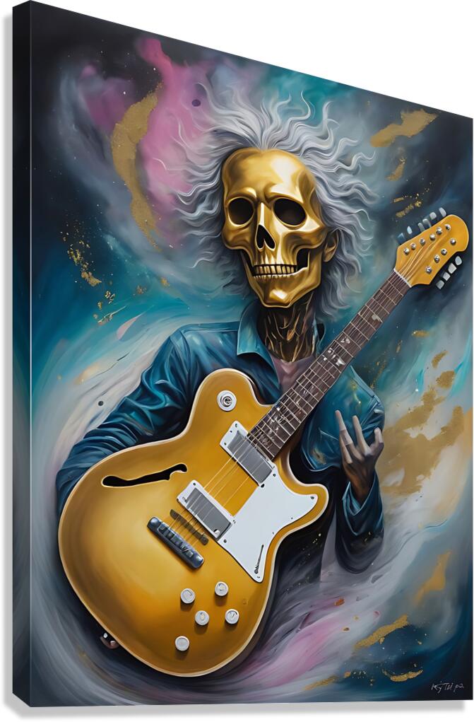 Guitar Ghost 10 Canvas Print