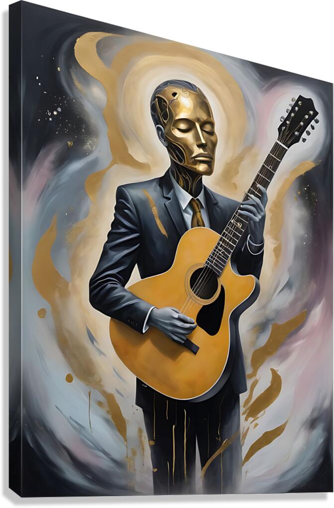Guitar Ghost 11 Canvas Print