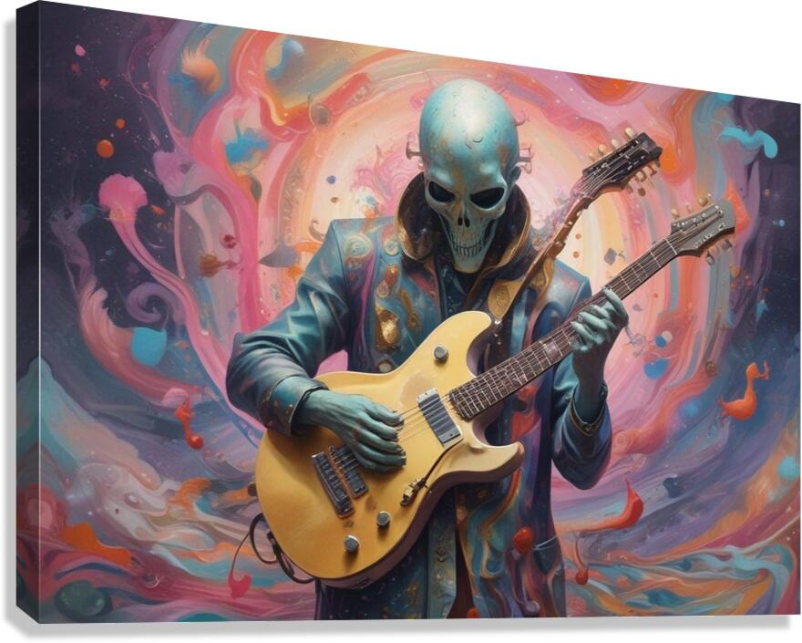 Guitar Ghost 27 Canvas Print