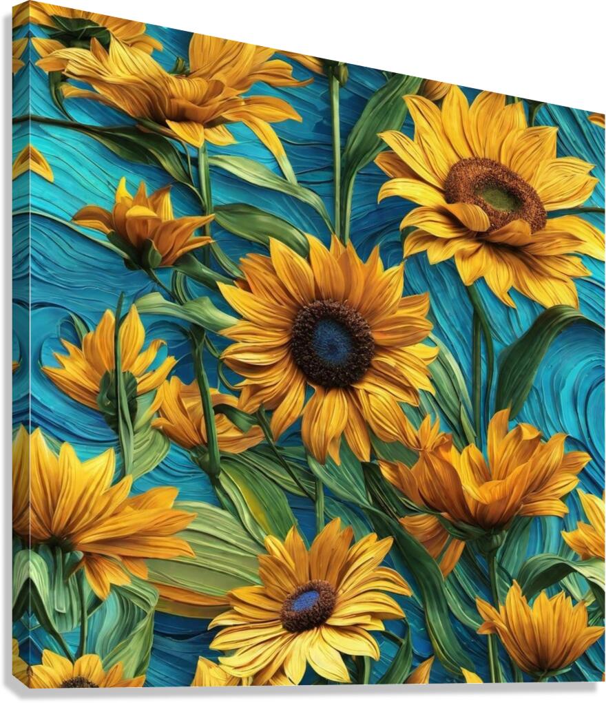Colorful Floral Art 20 Canvas Print