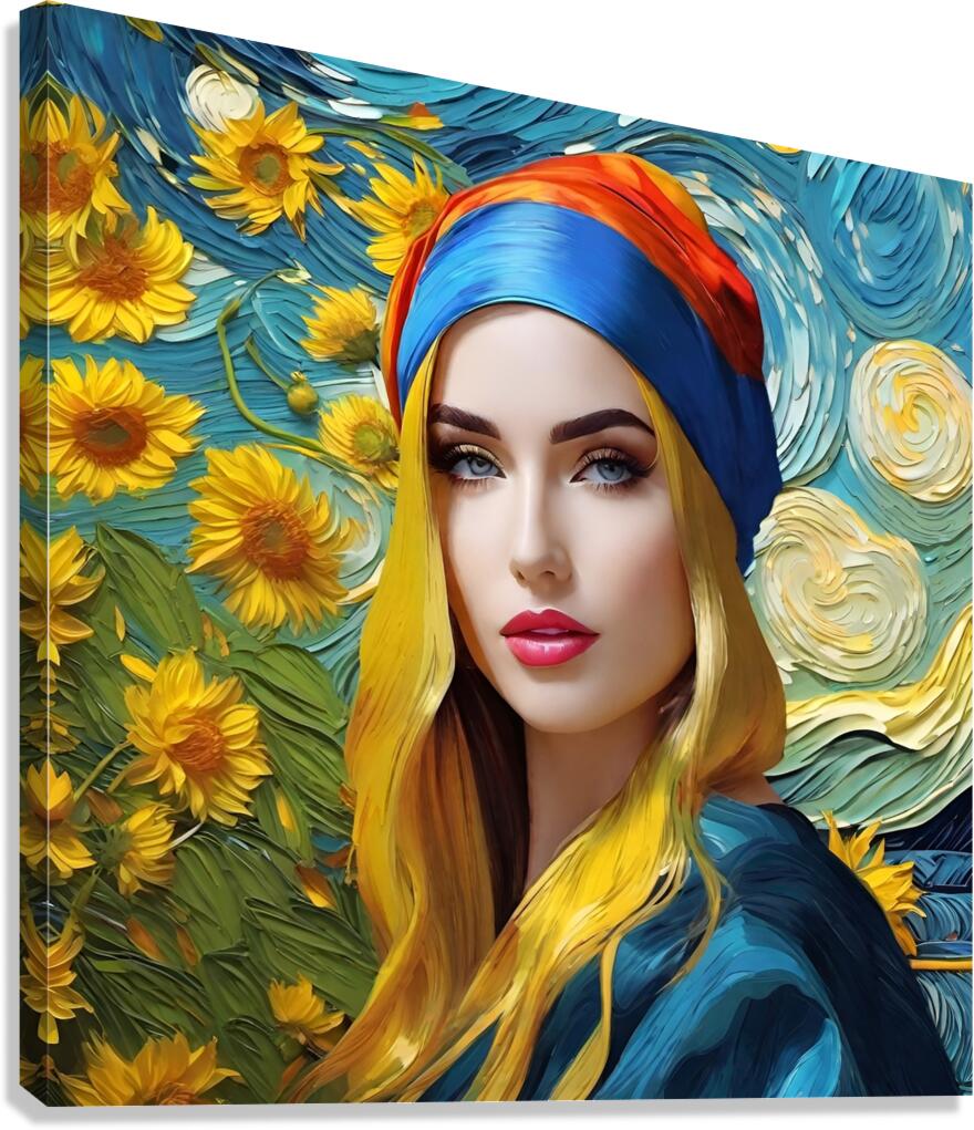 Colorful Abstract Portrait 75 Canvas Print