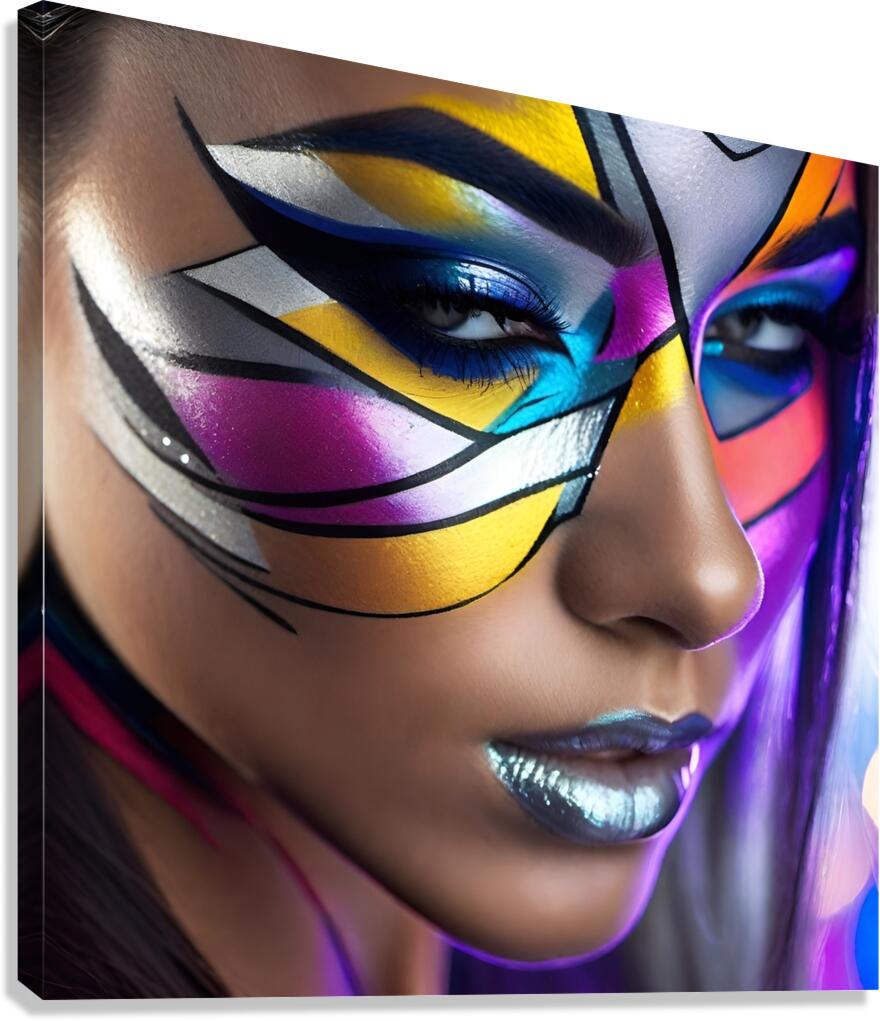 The World of Face Art 26 Canvas Print