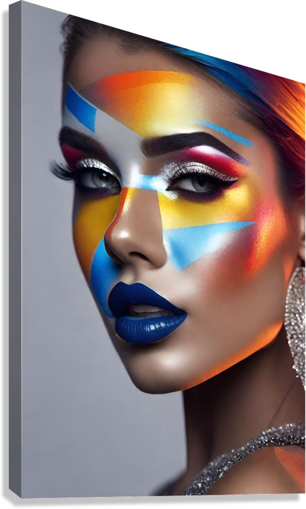 The World of Face Art 56 Canvas Print