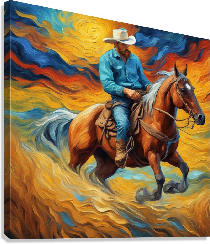 Cowboy Canvas Print
