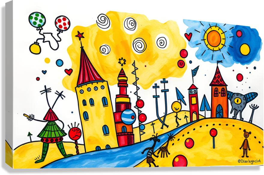 Fantasy world  1 Canvas Print