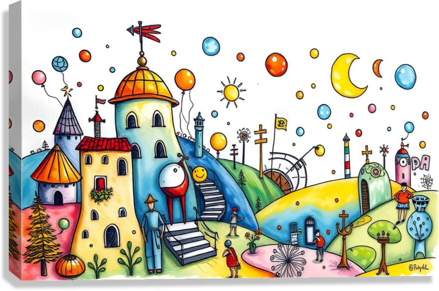 Fantasy world  33 Canvas Print