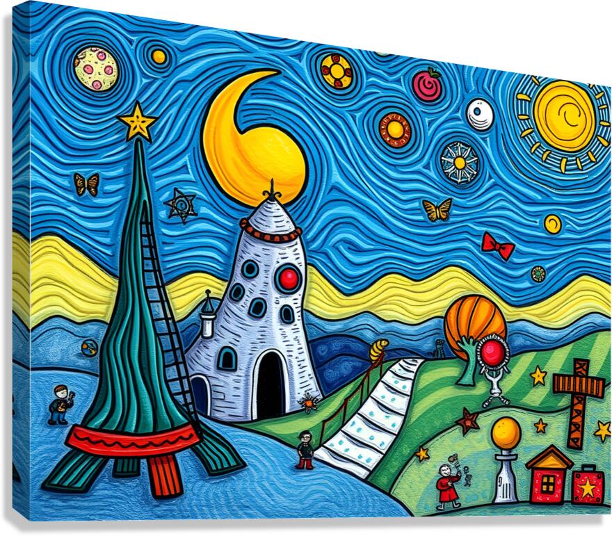 Fantasy world 77 Canvas Print