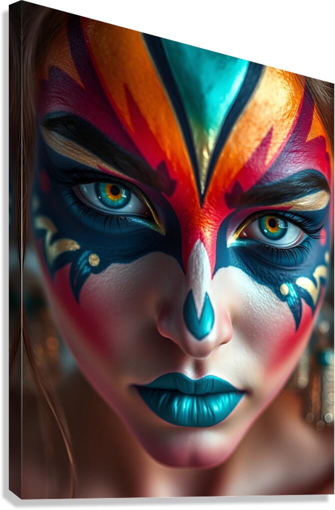 Striking Face 36 Canvas Print