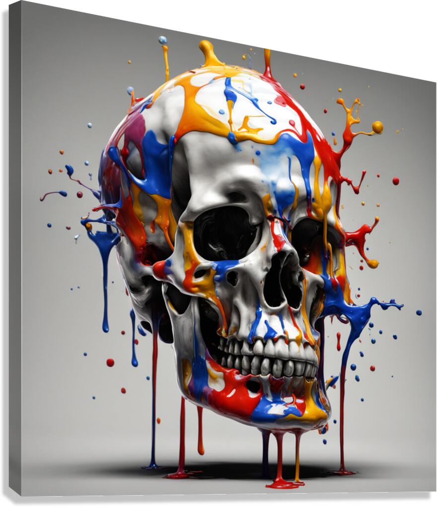 Artistic Skeleton 2 Canvas Print