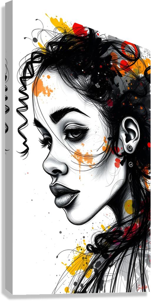 Portrait 35 Canvas Print