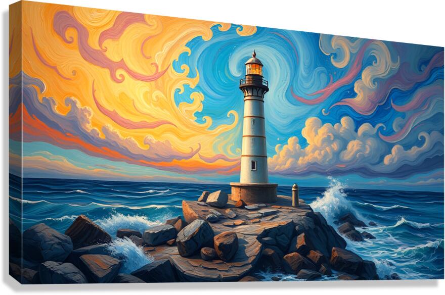 Ocean s Lighthouse Canvas Print