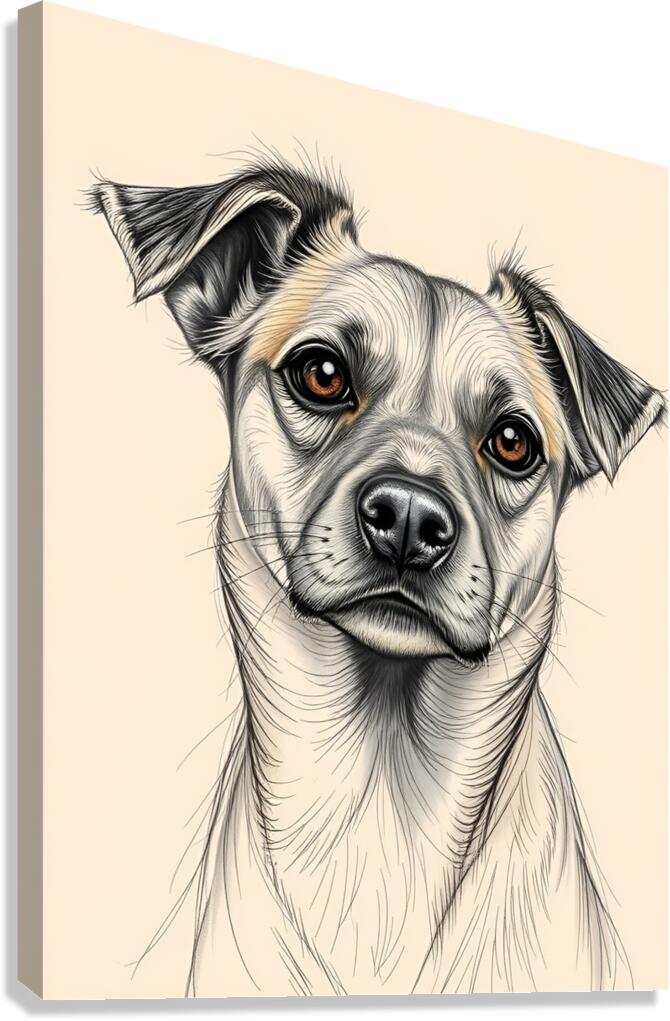 Dog Artwork 39 Canvas Print