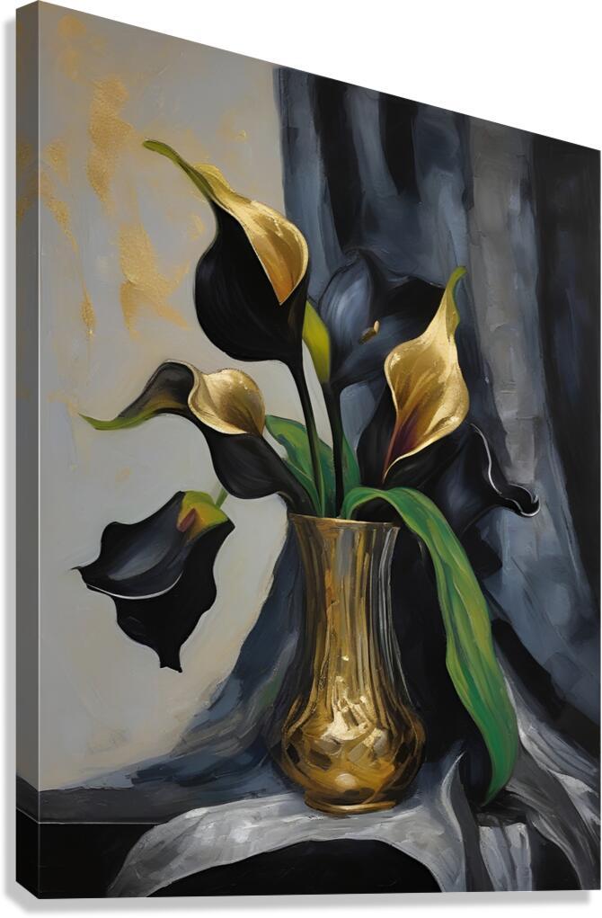 Flowerful Vase 21 Canvas Print
