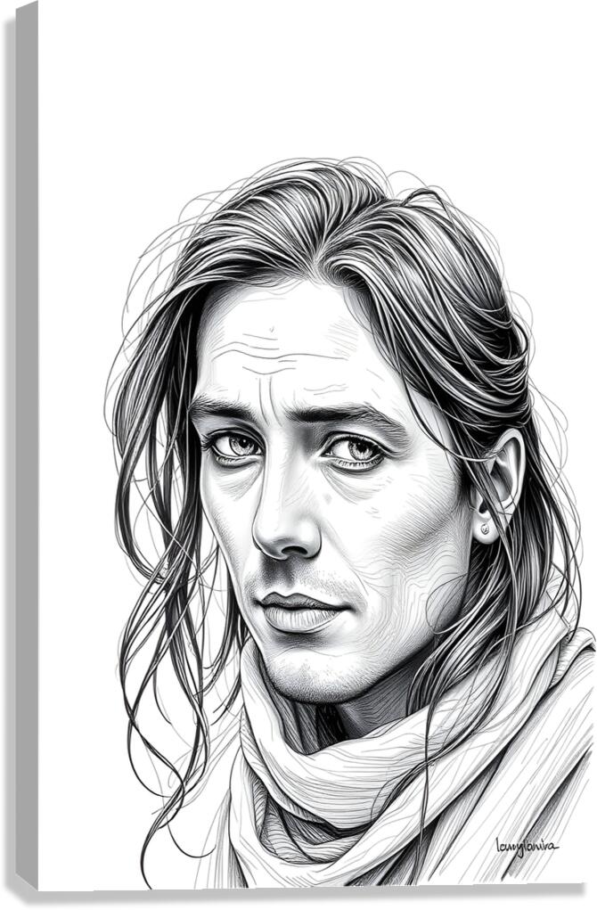 Portrait 100 Canvas Print