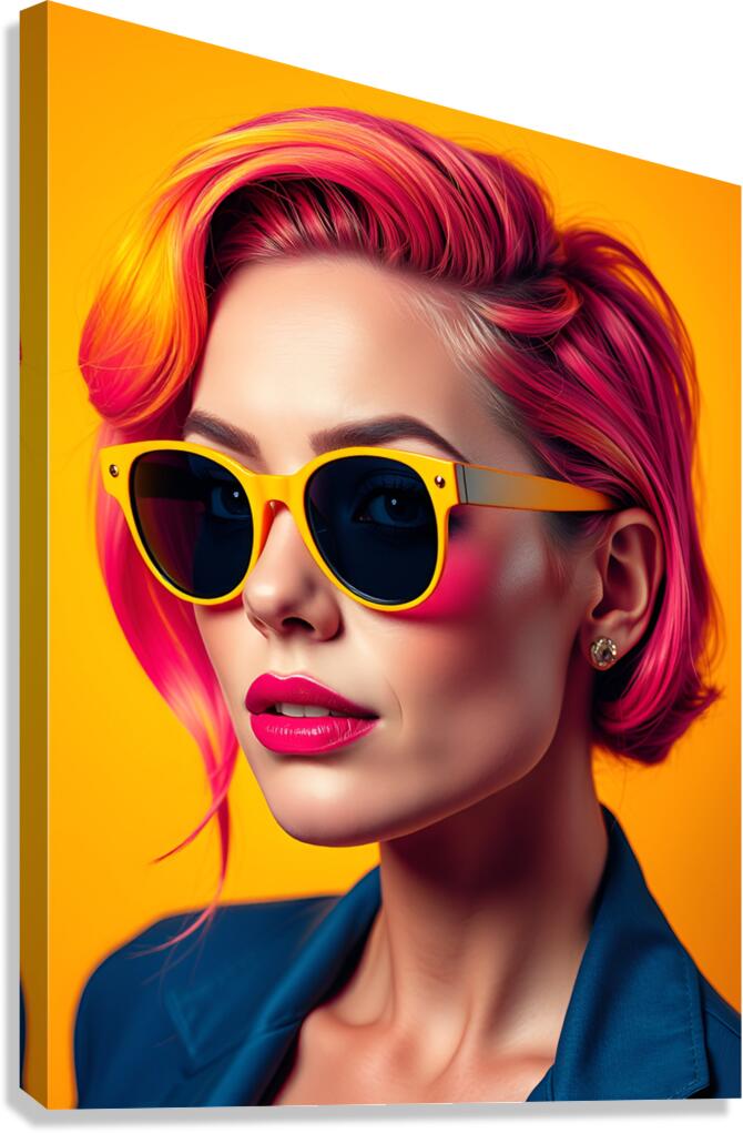 Digital Portrait 21 Canvas Print