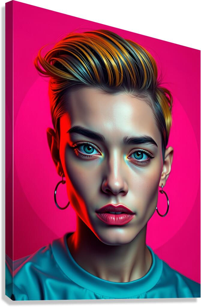 Digital Portrait 12 Canvas Print