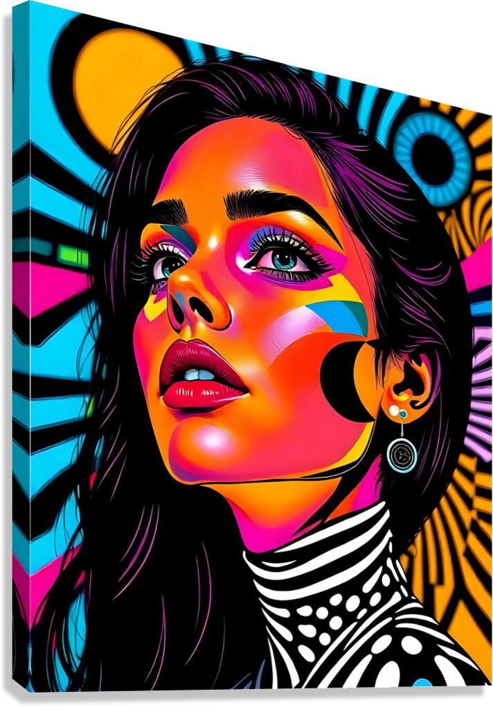 Bold and Colorful 40 Canvas Print