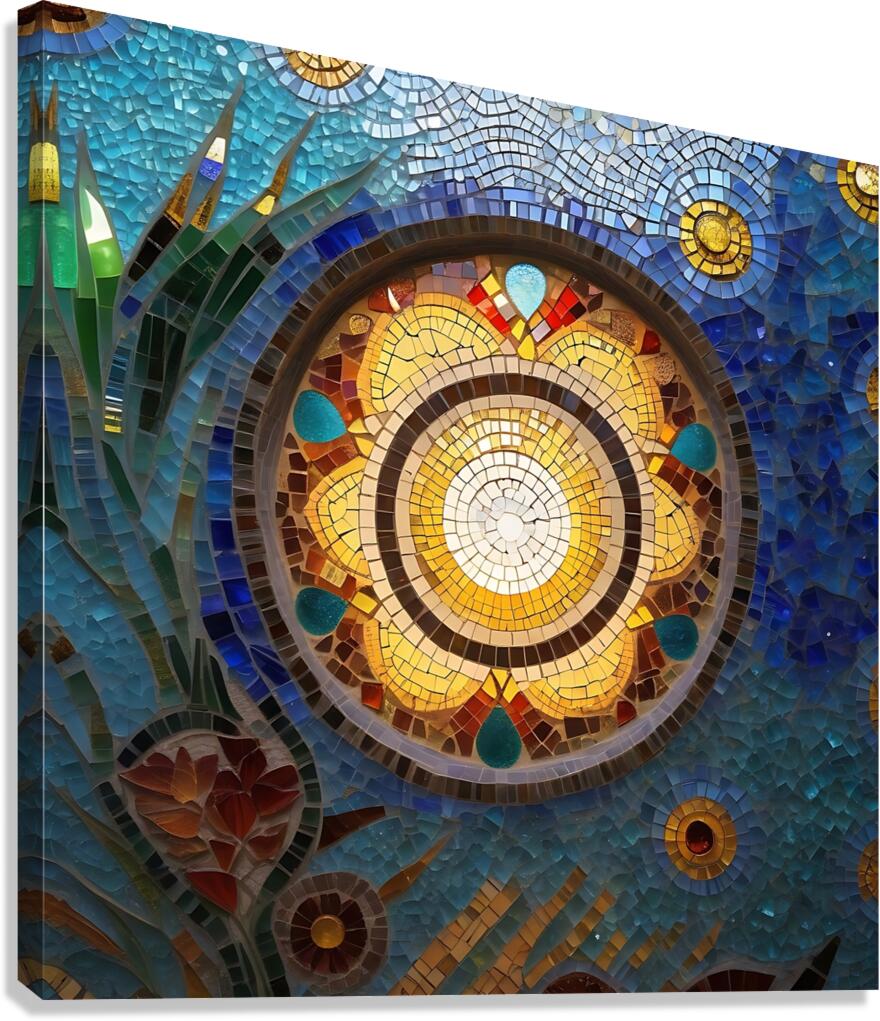 Mosaic art Canvas Print